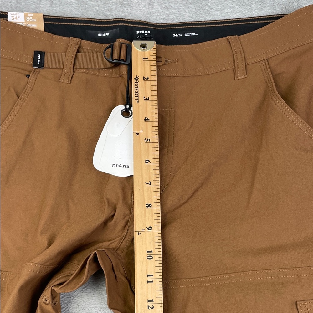 NEW‎ Prana 34/32 Stretch Zion Slim Pant II Men's Sepia Brown Hiking Outdoors - Picture 7 of 16